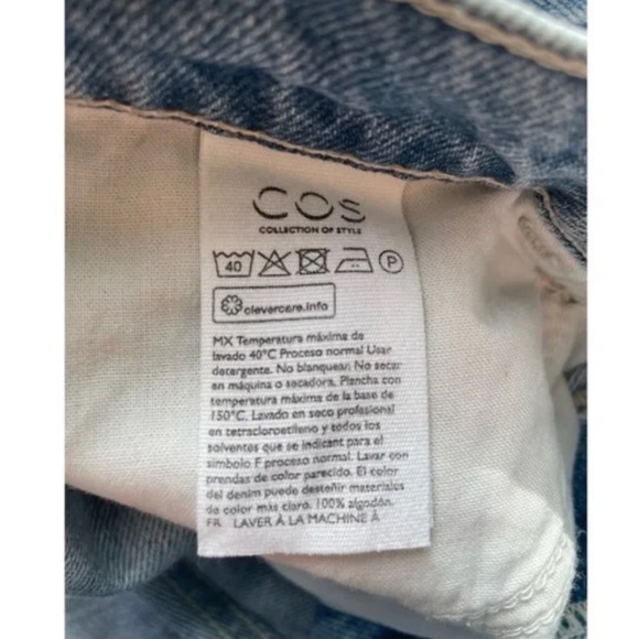 COS Straight-Leg Non-Stretch Jeans in light blue - Picture 3 of 5